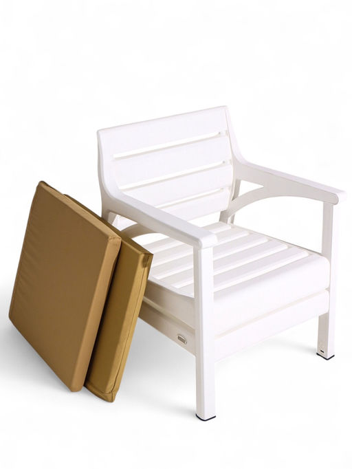 Набор садовой мебели «Евпатория»: 2 кресла, стол, двухместный диван, белый