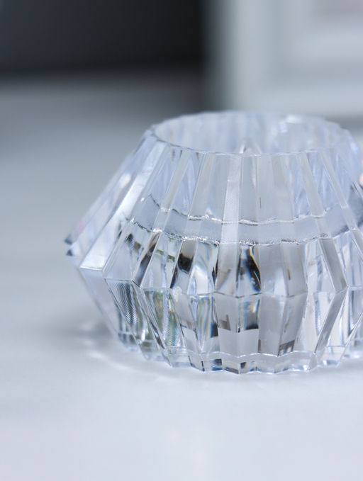 Цена за 2 шт. Светодиодная свеча LED - ночник RISALUX «В чаше», от батареек 3×LR1130, прозрачный, 6×6×4 см