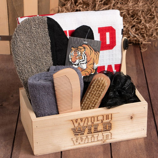 Набор подарочный Этель Wild, полотенце 70×146 см и аксессуары