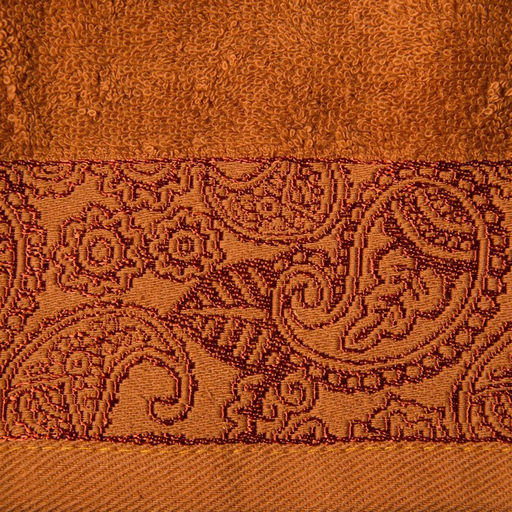 Полотенце махровое Бодринг 70х140 +/- 2см, коричневый, хлопок 100%, 430 г/м2 - Текстиль центр фото 2