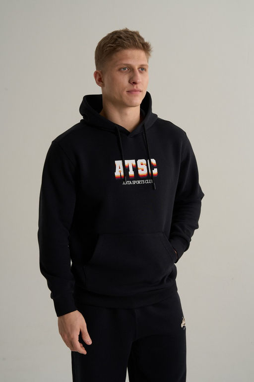 Худи Черный ANTA SPORTS CLUB Sweat Hoodie  фото 2