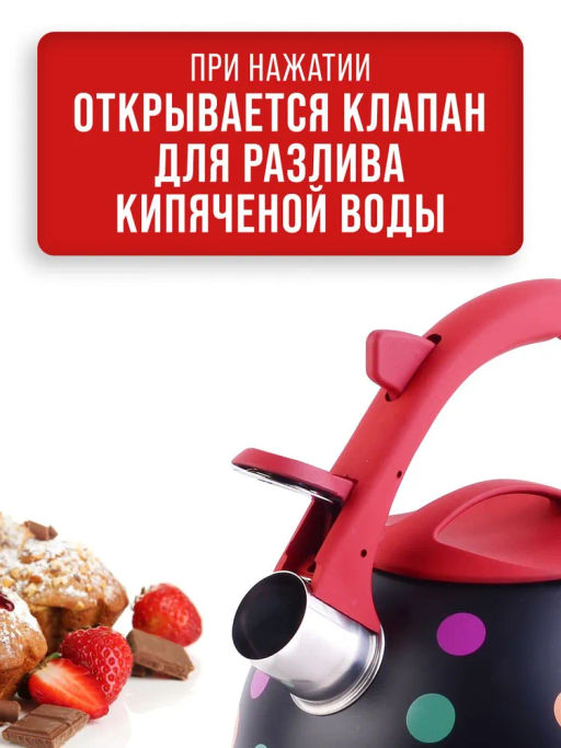 30956 Чайник 2,5 л со свистком нерж MB (х12) - Mayer&boch фото 12