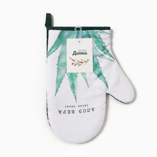 Варежка - прихватка «Доляна. Алоэ вера», 20×27 см