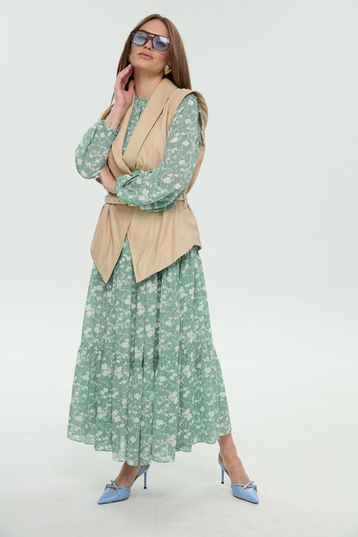 Костюм NIKVA н1042-1 мята и крем-брюле