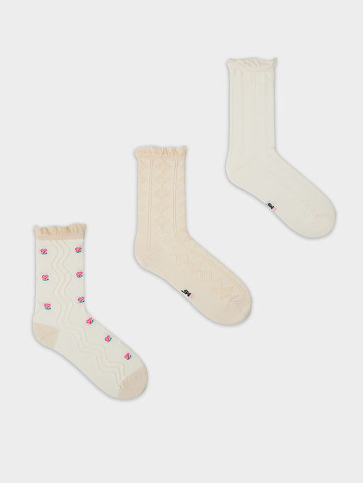 Носки женские Mark Formelle набор 3 пары молочный  фото 7