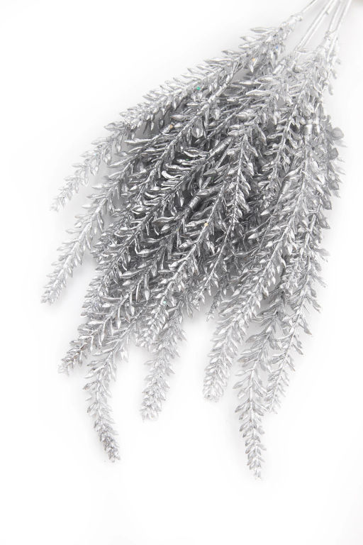 Кустик декоративный 38 см (SF-7339) серебро №12 - Больше подарков фото 2