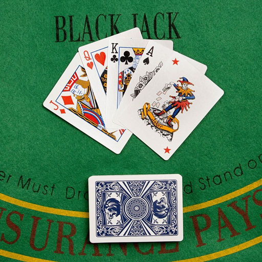 Карты игральные бумажные Wild King, 55 шт, 280 г/м2, синие, 6.3 х 8.8 см - Simaland фото 3