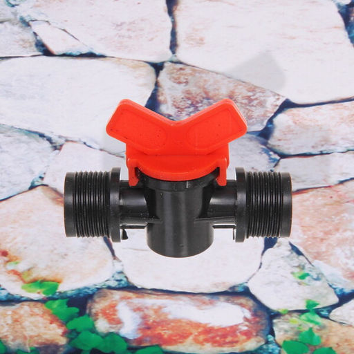 Цена за 10 шт. Муфта соединительная с наружней резьбой и краном 3/4" ДоброСад