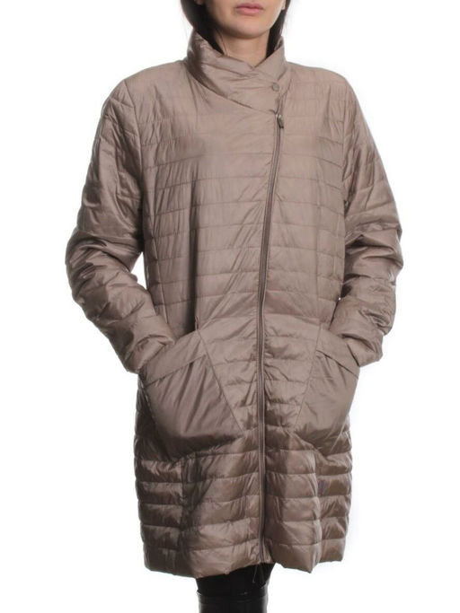 K-532 BEIGE Куртка демисезонная стеганая женская (70 гр. холлофайбер)