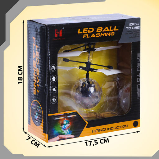 Летающий шар Супербол, свет, работает от аккумулятора - Simaland фото 6