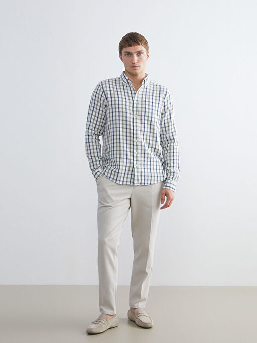 Regular Fit Uzun Kollu Ekose Arm?rl? Erkek G?mlek