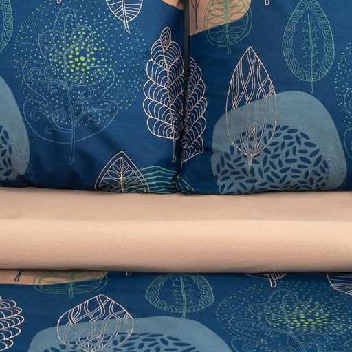 Постельное белье Этель 2 сп Leaves (вид 2) 175*215 см, 200*220 см,70*70 см-2 шт  фото 4