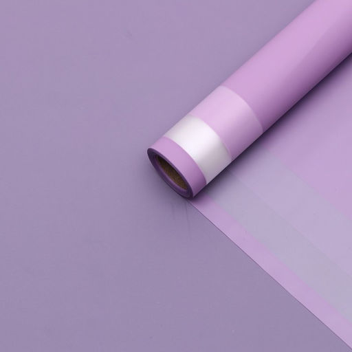Пленка для цветов и букетов, 58 см×10 м, сиреневый