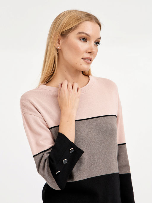 джемпер женский трехцветный из вискозы - Glenfield фото 6