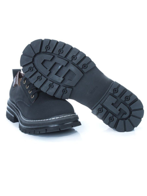 03-P8204-2 BLACK Полуботинки женские (натуральная кожа, нубук) - No name фото 16