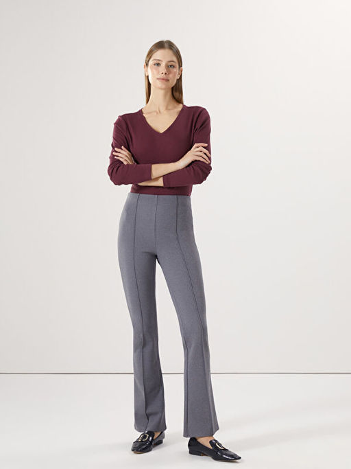 Ekstra Dar Fit ?spanyol Pa?a Kad?n Pantolon