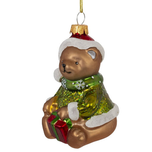 Украшение новогоднее "Медвежонок"., L6,5 W7 H10 см, 2в.