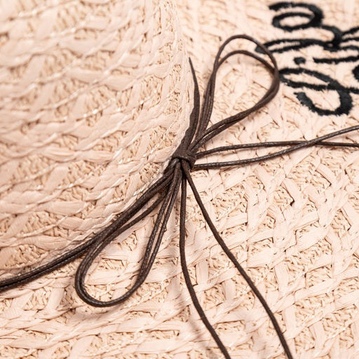 Шляпа женская MINAKU Life is good с надписью, размер 54-56, светло-розовая