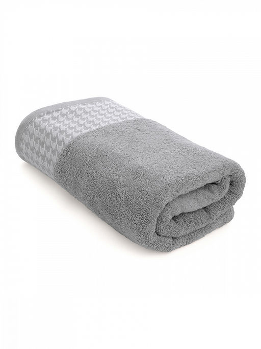 Полотенце для тела 70x130 серый махровая ткань