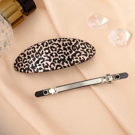 Цена за 2 шт. Заколка - автомат для волос «Леопард», набор 2 шт.: 9 см, 9.5 см