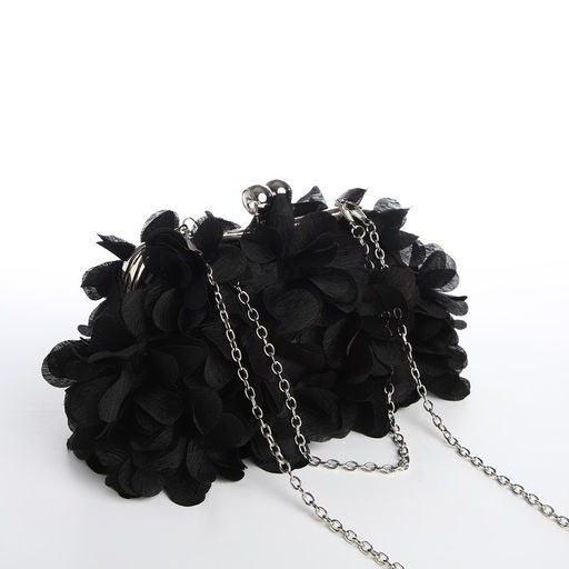 Сумка-клатч на фермуаре, цвет чёрный - Simaland фото 3