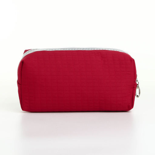 Косметичка женская на молнии, объёмная, маленькая, красная - Simaland фото 2