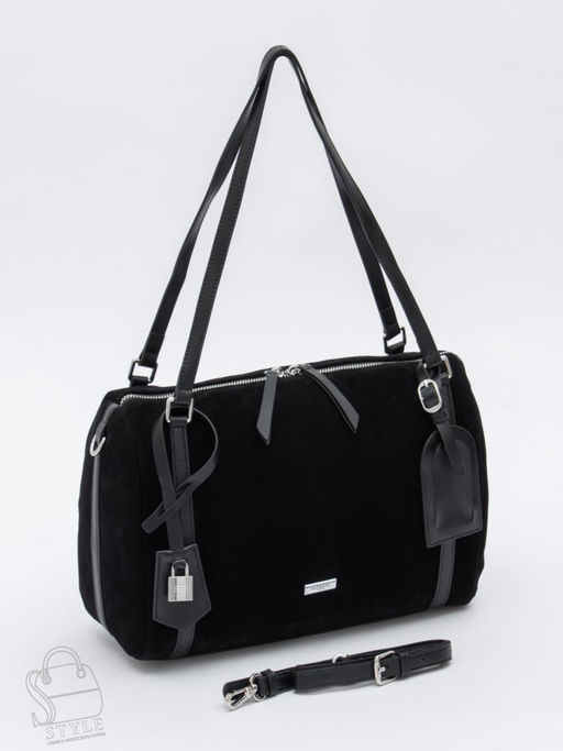 Сумка женская кожаная 8023-1S black Velina Fabbiano-Safenta