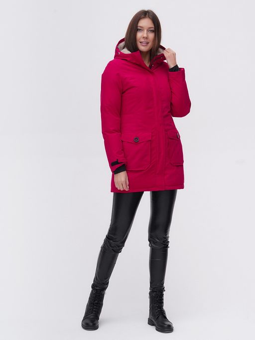 Парка MTFORCE бордового цвета 2074Bo  фото 5