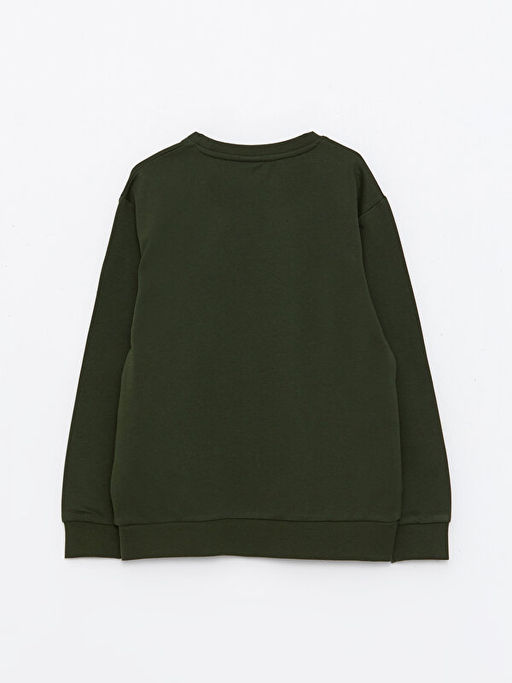 Bisiklet Yaka Basic Uzun Kollu Erkek ?ocuk Sweatshirt - Waikiki фото 2