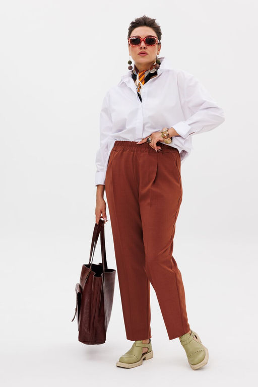 Брюки ANELLI 1384 жженая охра фото 5