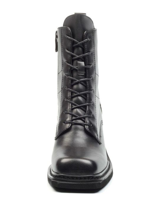 01-E21B-2A BLACK Ботинки демисезонные женские (натуральная кожа, байка) - Фабричный китай фото 10