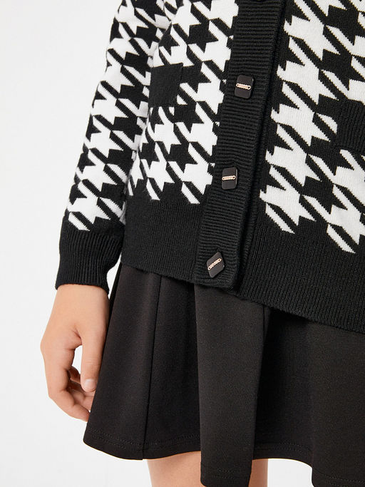 ACOOLA / Жакет детский для девочек Cintia черно-белый  фото 3