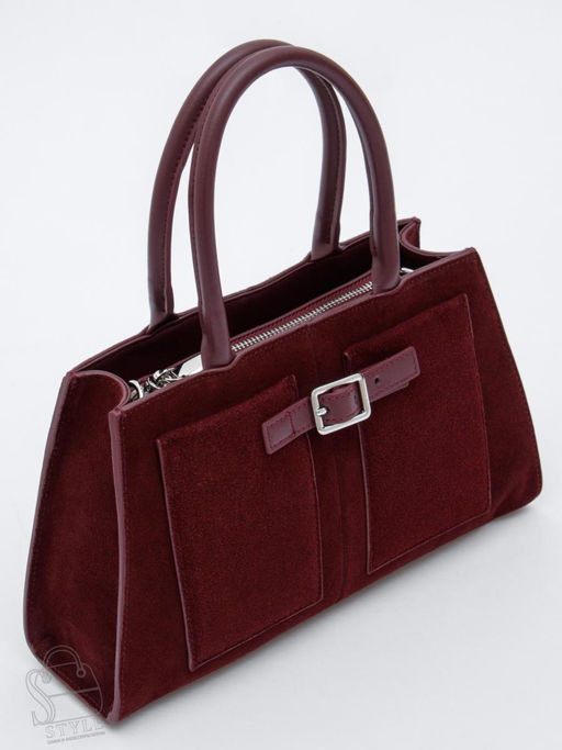 Сумка женская кожаная 990189NN wine red Natale Navetta