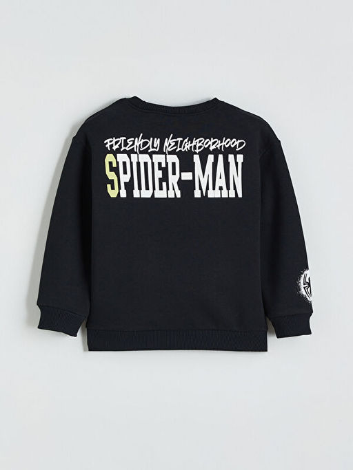Spider-Man Bask?l? Erkek ?ocuk Kal?n Sweatshirt