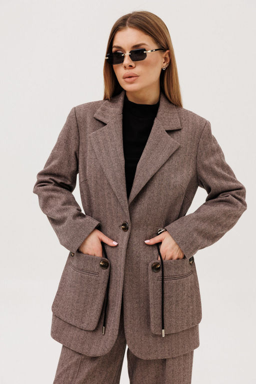 Жакет AmberA 1134 шоколад