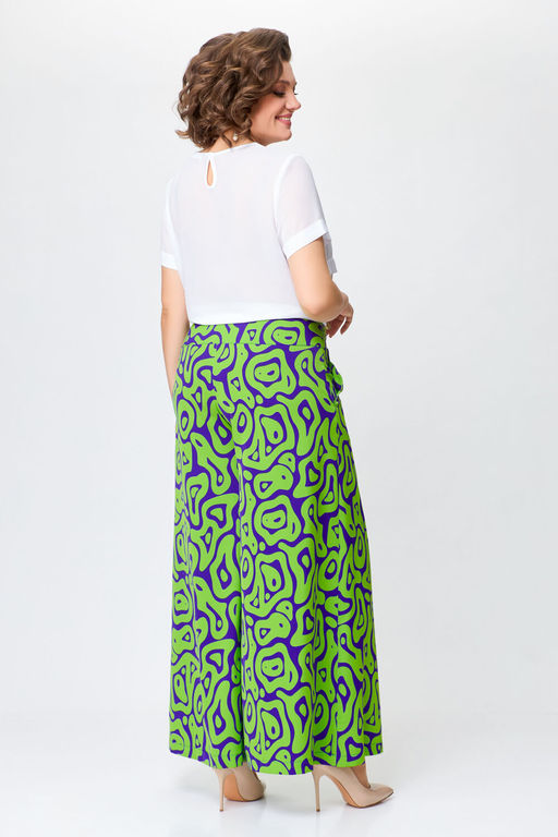 Блуза Swallow 803.2 черный+серебряный узор фото 419