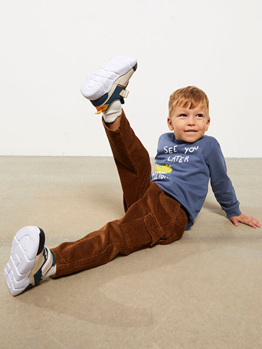 Basic Erkek Bebek Kadife Pantolon - Waikiki фото 2