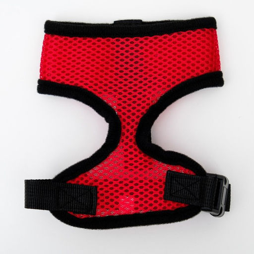 Шлейка мягкая из неопрена, размер M, ОШ 34 см, ОГ 32-42 см, красная - Пижон фото 6