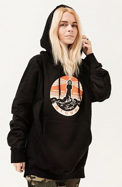 Худи ЗАПОРОЖЕЦ Ogon DEEP BLACK  фото 3