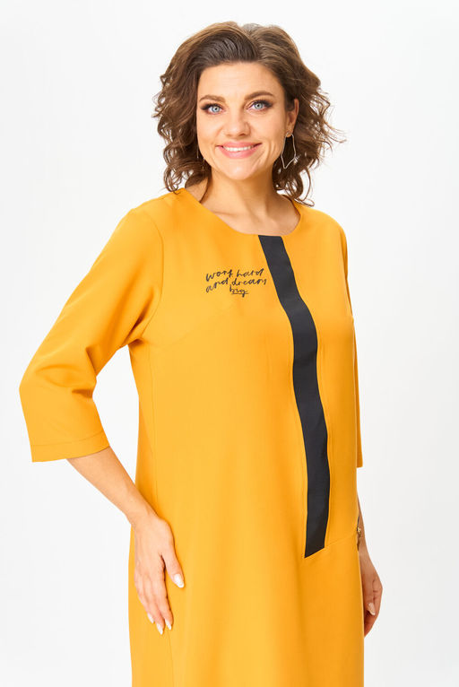 Платье Michel Chic 2073/1 горчичный  фото 4