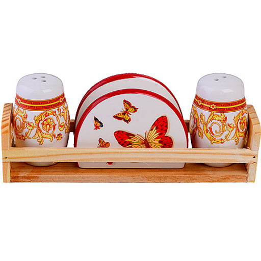 30780 Набор для специй 4 пр Романтика доломит LR (х36)