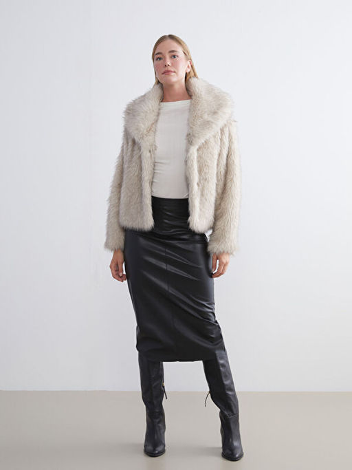 Ceket Yaka Kad?n K?rk Mont