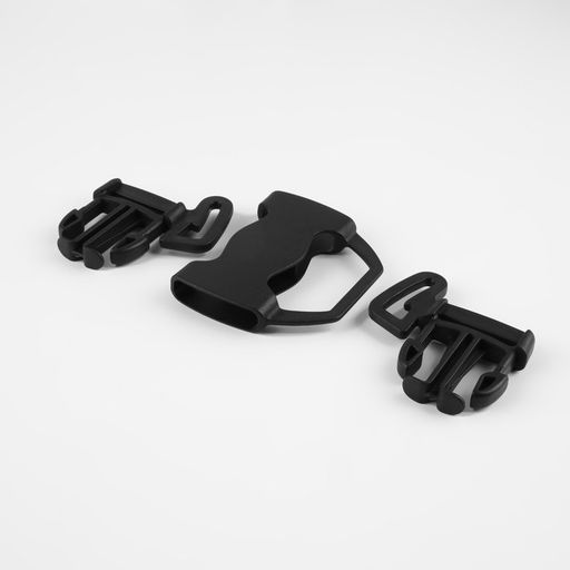 Цена за 4 шт. Фастекс 22, 25, 27 мм, пятерной, нагрузка до 35 кг, чёрный