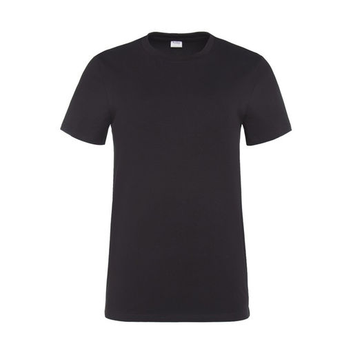 Футболка однотонная женская MINAKU: Basic line, чёрная, размер 42