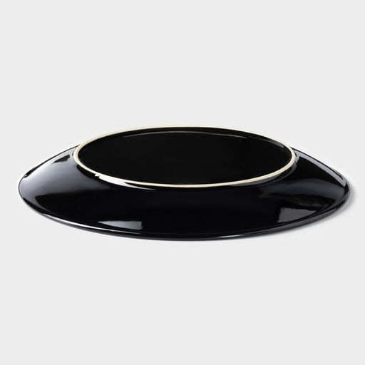 Тарелка обеденная Лунная тропа, d=25 см, керамика, синяя - Simaland фото 3