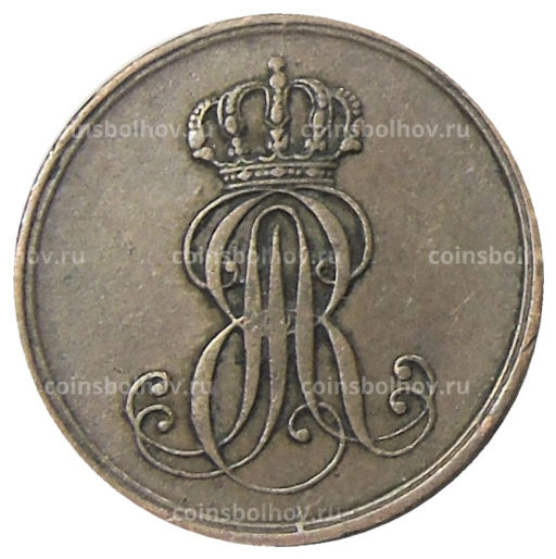1 пфенниг 1849 года B Германские гсоударства -Ганновер
