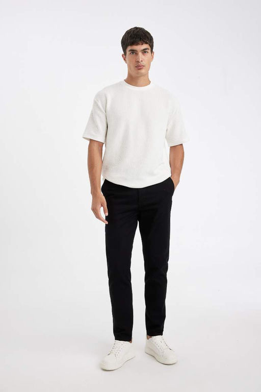 Хлопковые брюки скинни Jogger - Defacto фото 4