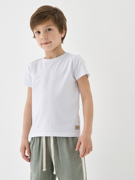Белая футболка для мальчика - Kogankids фото 29