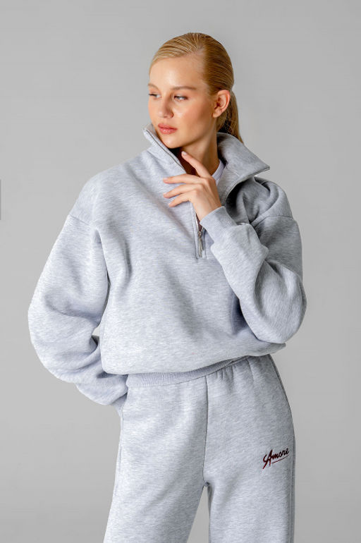 Арт. 2915 Костюм с начесом женский 44-52 (5 шт) Цвет:серый