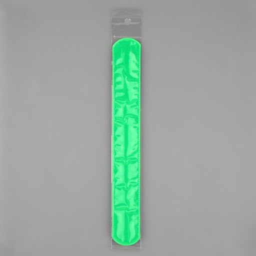 Цена за 9 шт. Светоотражающий слэп-браслет, самофиксирующийся, 22×3 см, цвет МИКС